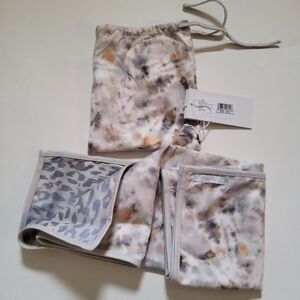 Calme by Johnny Was Small Natural Tie Dye Multicolor Towel Throw 39x20 New